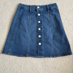 Mossimo Supply Co. Blue Denim A-Line Skirt